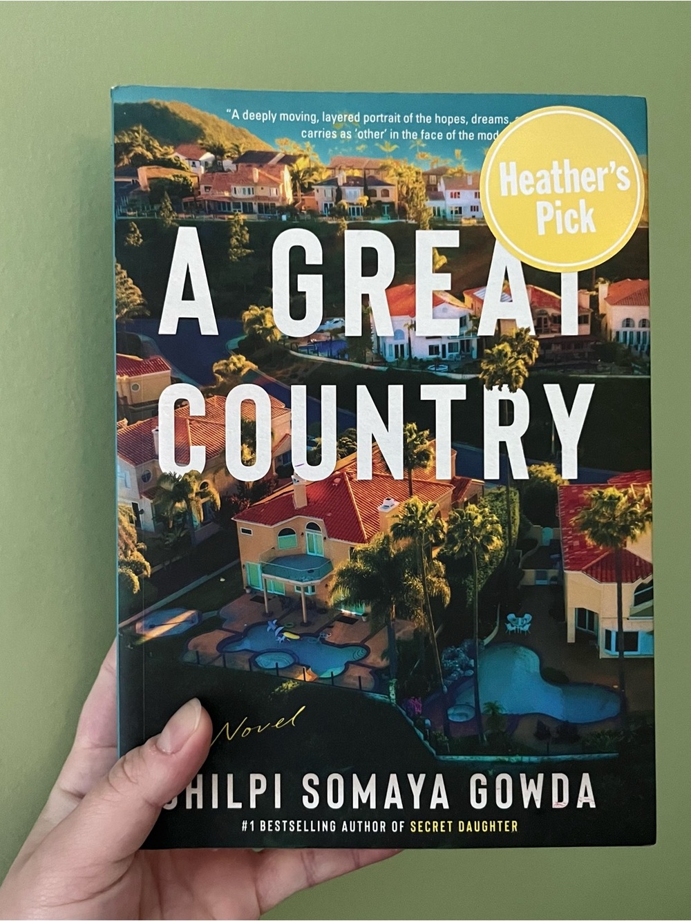📚 4/25$ 📚 A Great Country by Shilpi Somaya Gowda | Booktok